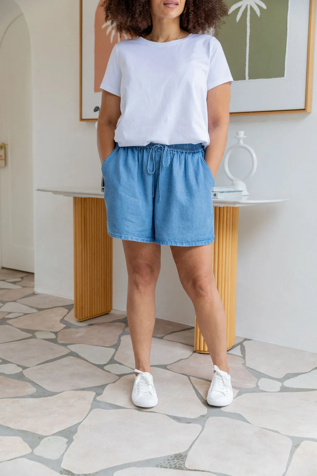 Stace Short in Dark Blue