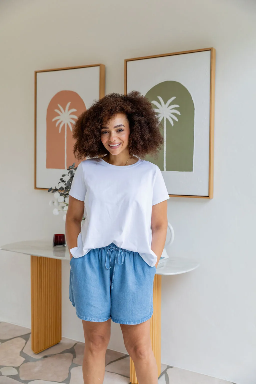 Stace Short in Dark Blue