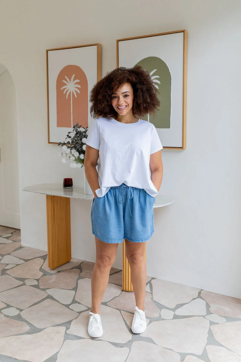 Stace Short in Dark Blue