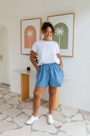Stace Short in Dark Blue