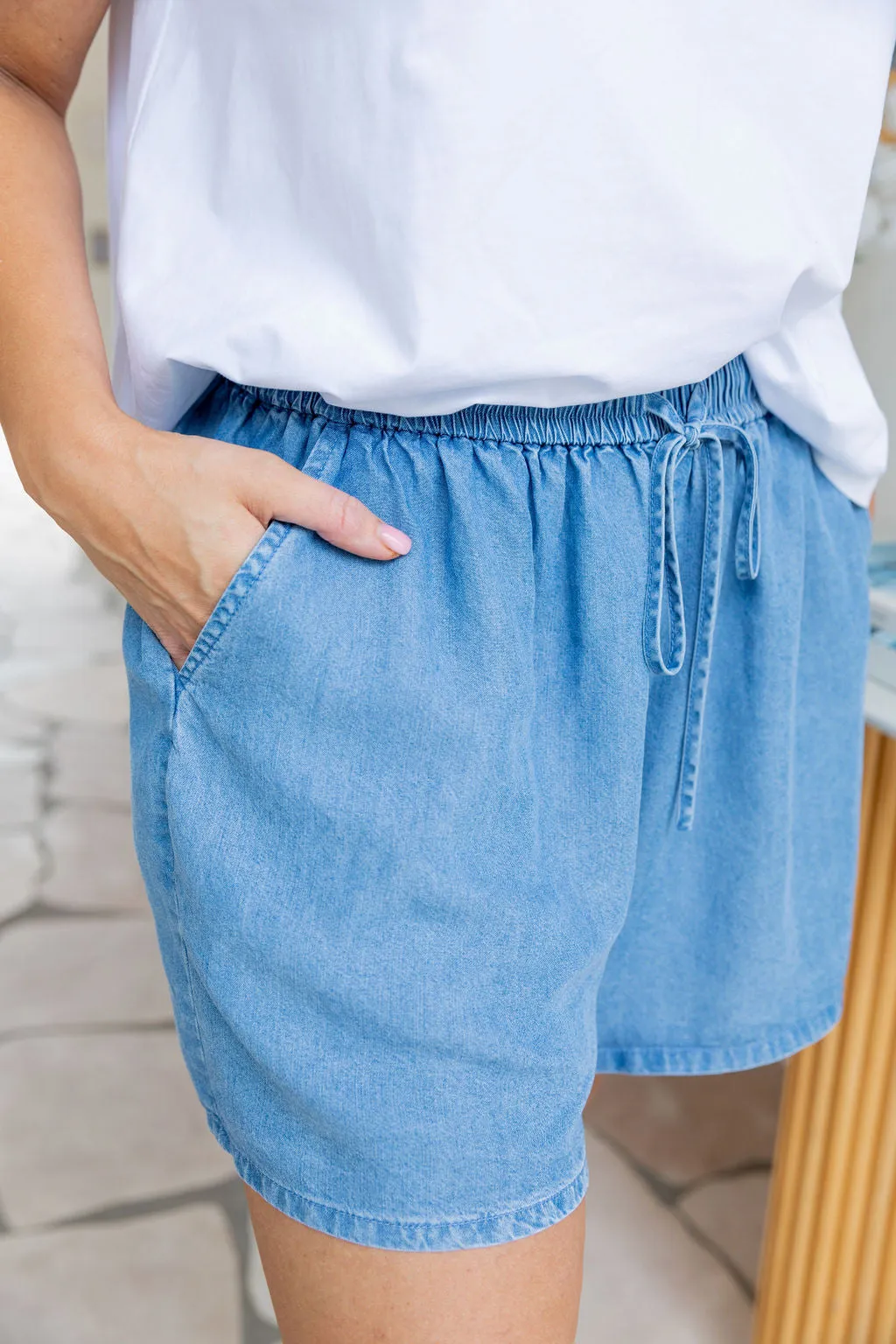 Stace Short in Dark Blue