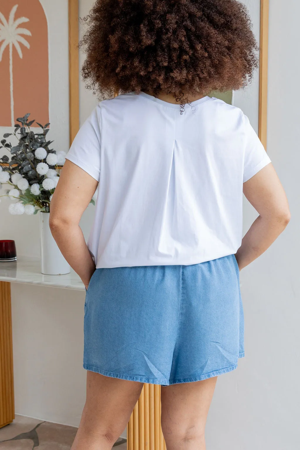 Stace Short in Dark Blue