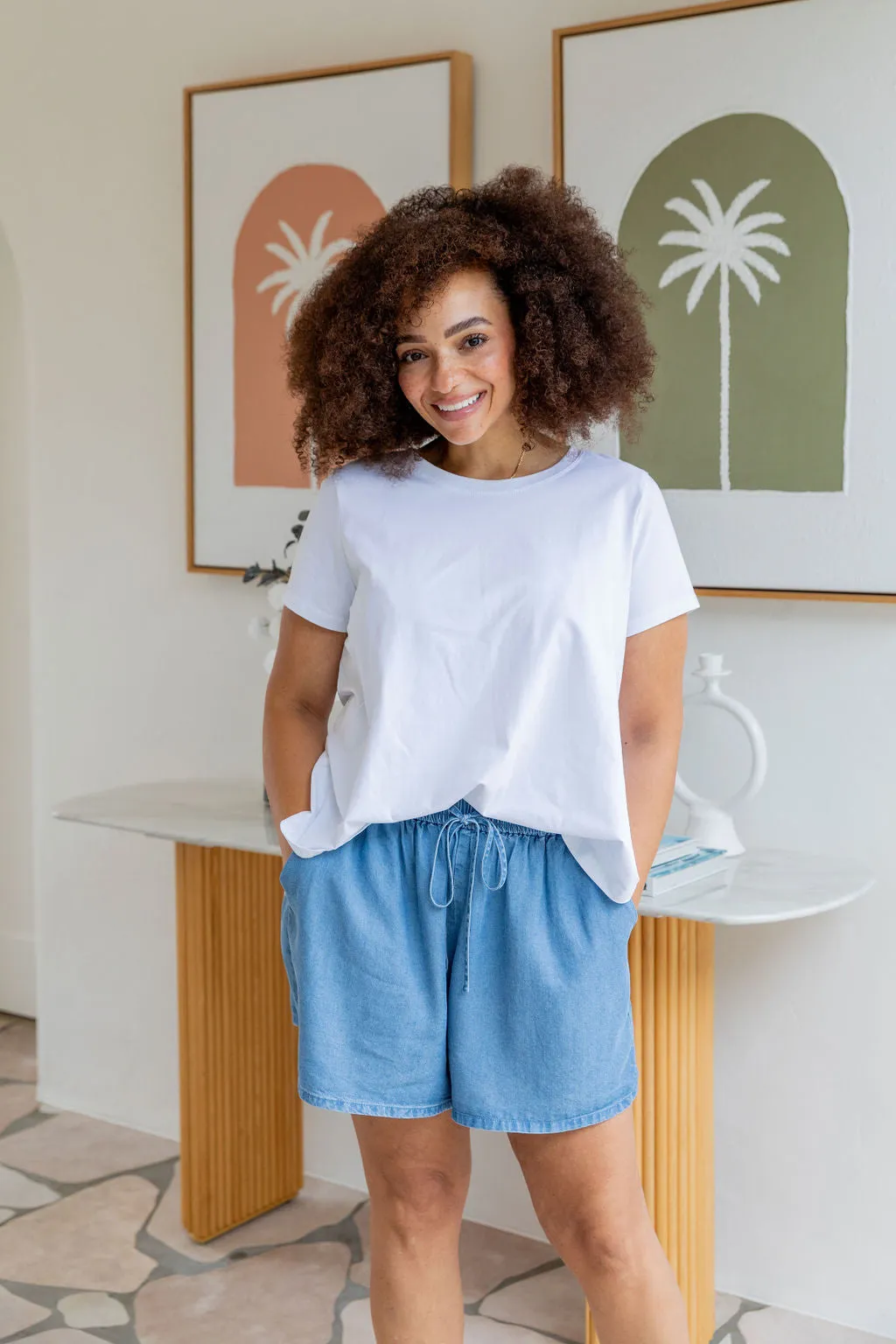 Stace Short in Dark Blue