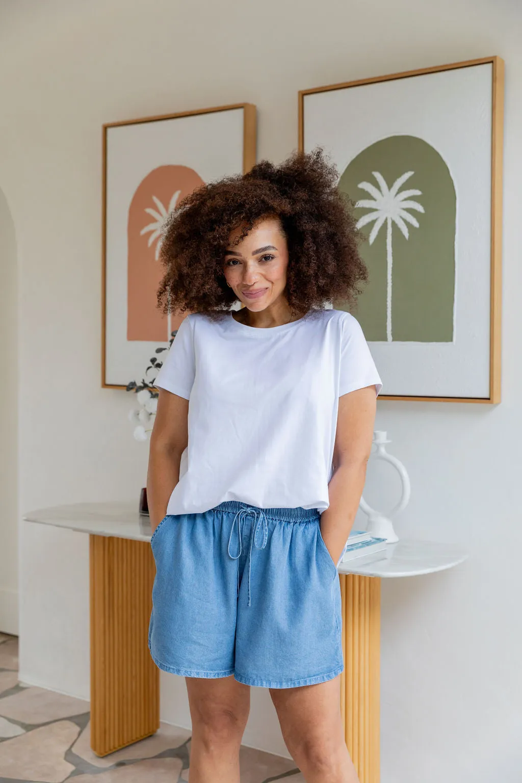 Stace Short in Dark Blue