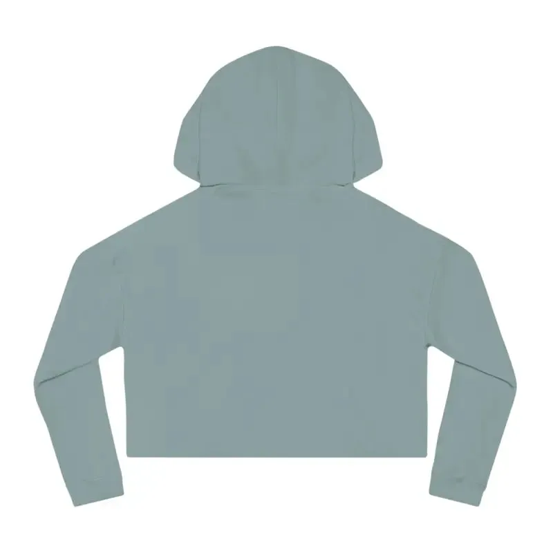 Stand out in Trendy Two Dogs Cropped Hooded Sweatshirt