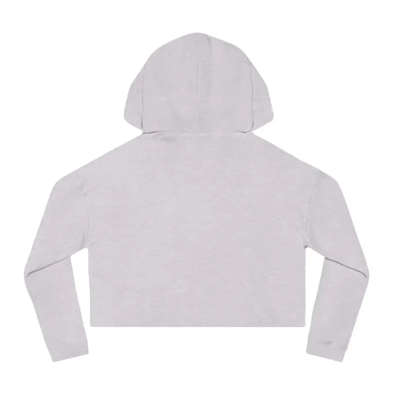Stand out in Trendy Two Dogs Cropped Hooded Sweatshirt