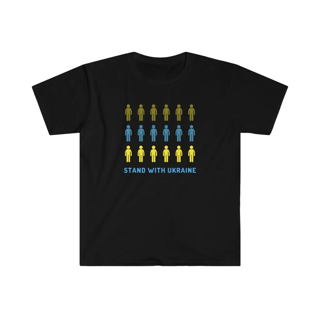 'Stand With Ukraine' Unisex Softstyle T-Shirt