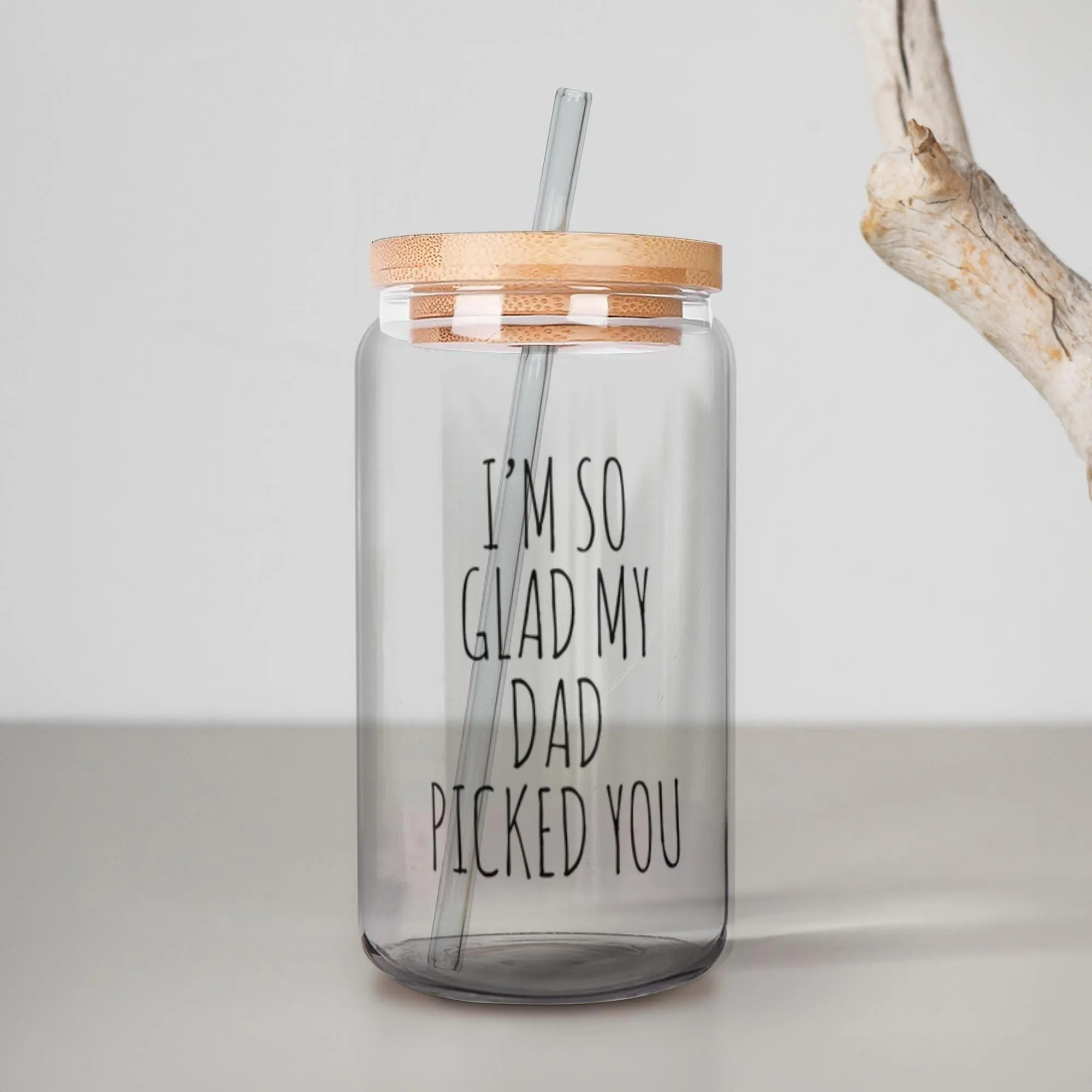 Stepmom Gifts for Stepmom Mug Stepmother Gift I'm So Glad My Dad Picked You Stepmom Mother's Day Gift Step Mom Gifts Can Shaped Glass