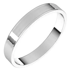 Sterling Silver 3 mm Flat Ultra-Light Band Size 7