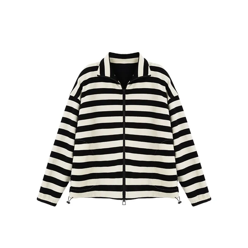 Striped Oversized Jacket Suit
