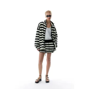 Striped Oversized Jacket Suit