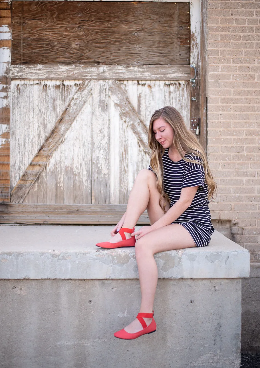 Striped Romper Shorts