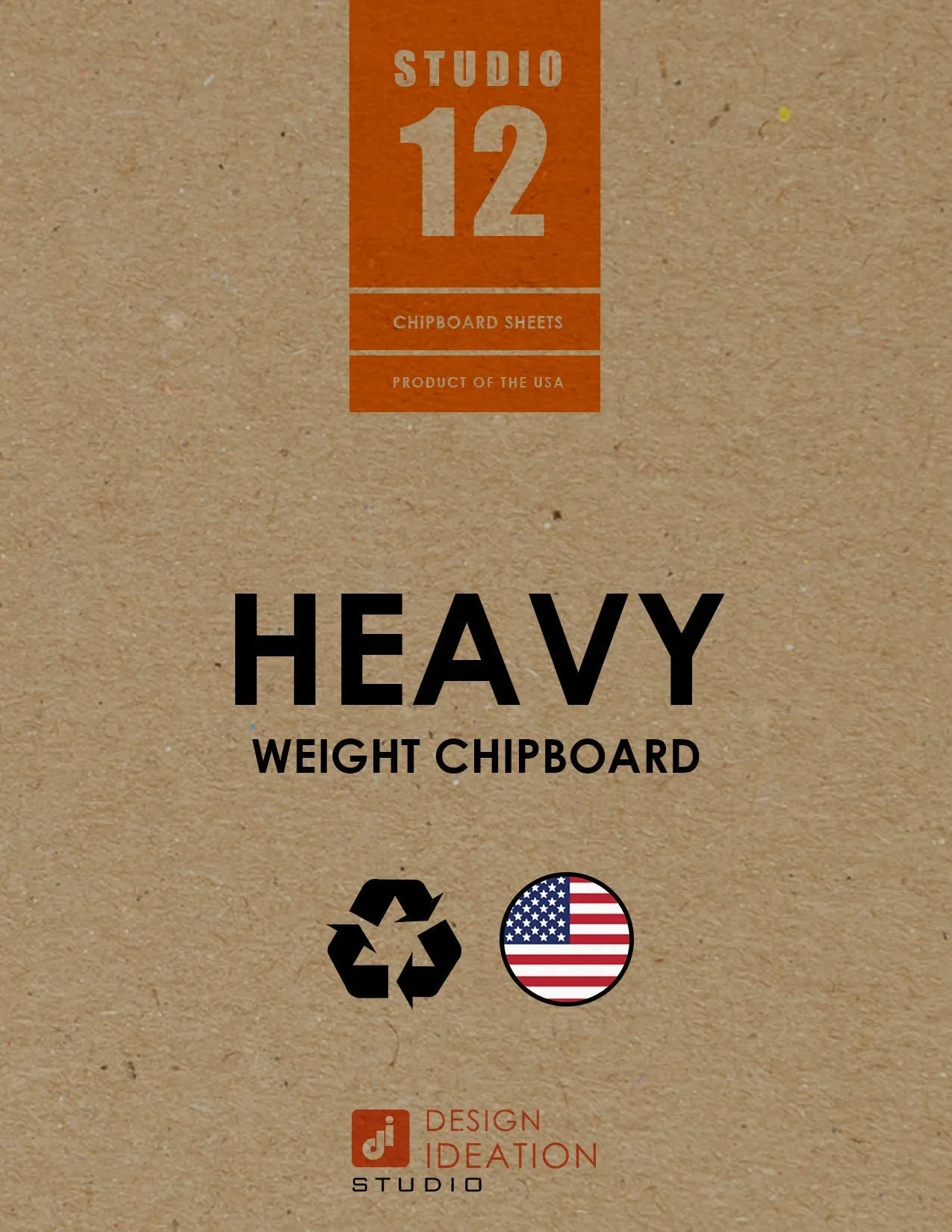 STUDIO 12 Chipboard Sheets. 8.5" x 11".  HEAVY .050”