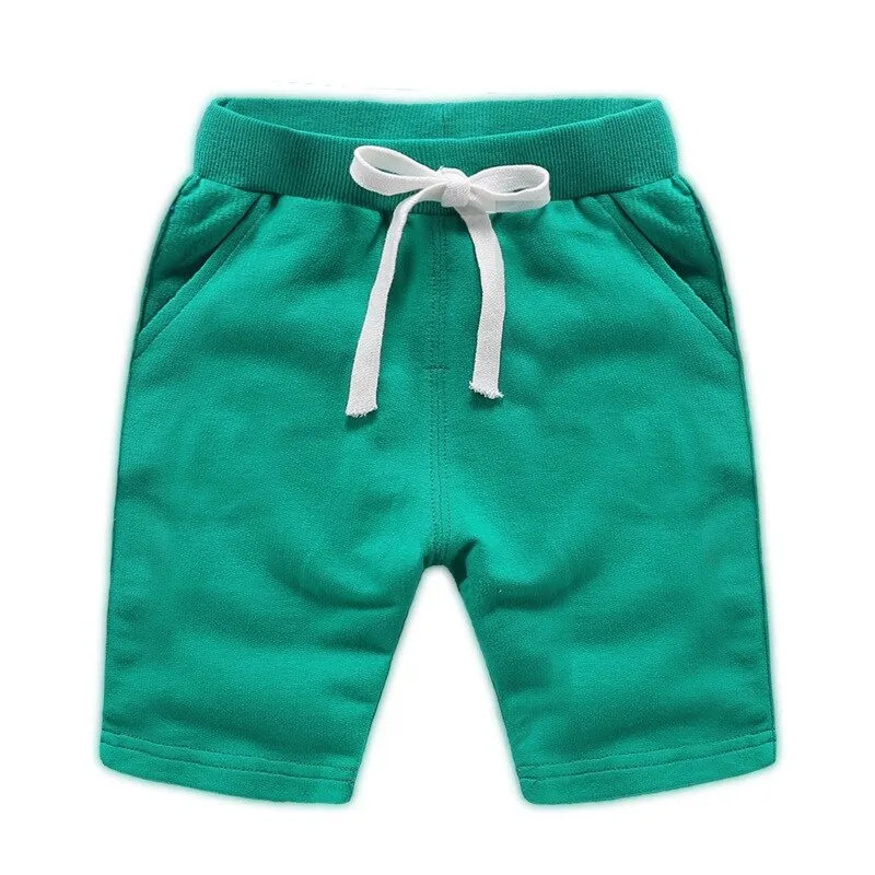 Summer Baby Boys Solid Colour Casual Cotton Shorts - Green, Army Green