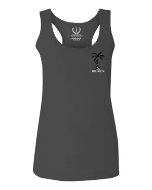 Summer Cool Graphic Palm Puma Tattoo Good Vibe Till Death Obei Society  women's Tank Top sleeveless Racerback