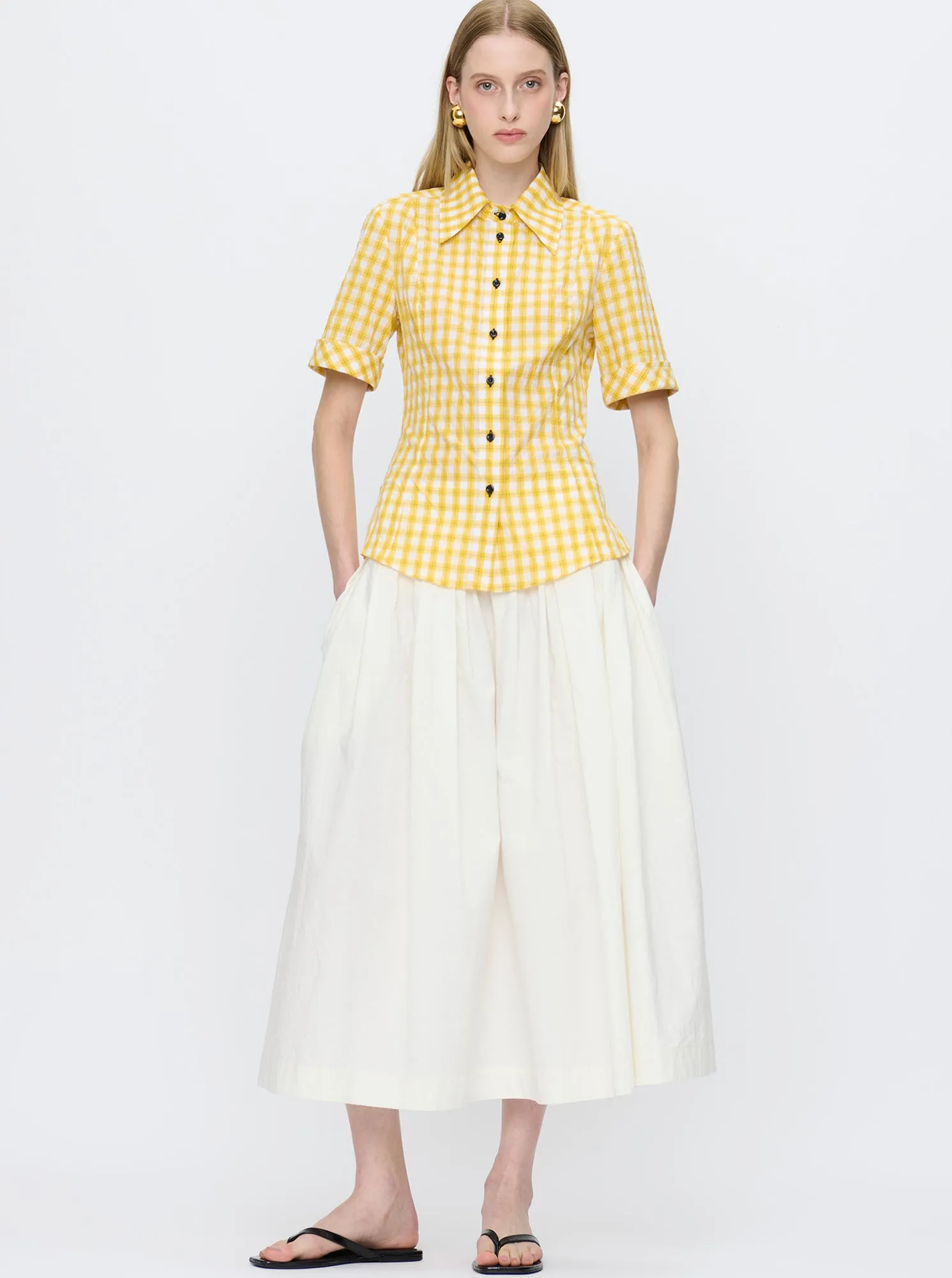 SUNNY Fitted shirt YELLOW