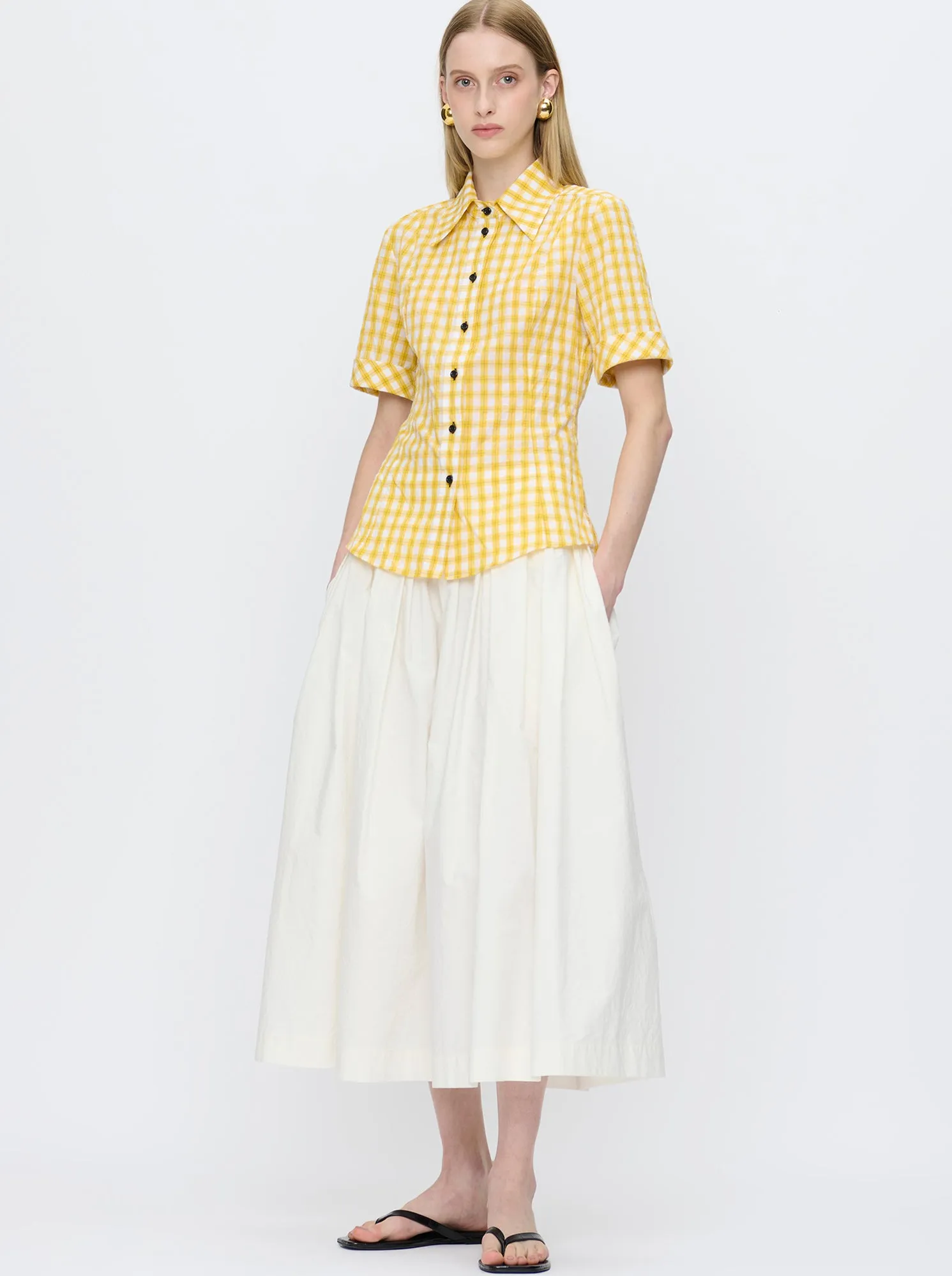 SUNNY Fitted shirt YELLOW