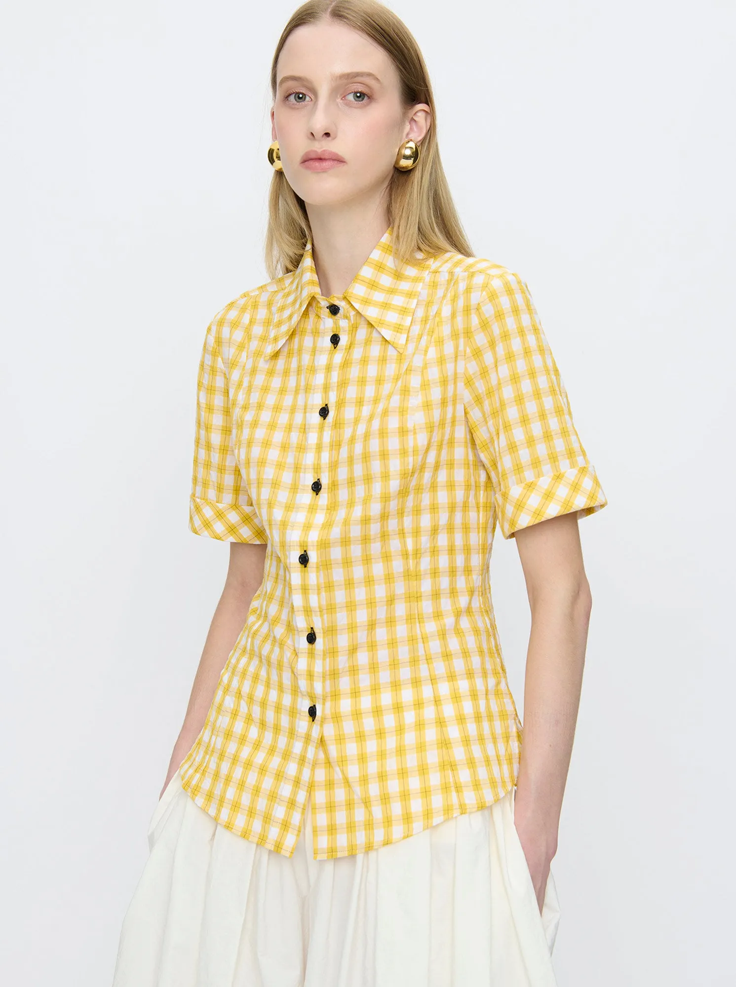SUNNY Fitted shirt YELLOW