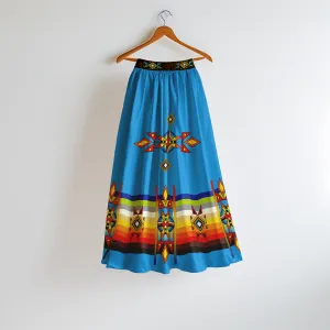 Sunset Pathways Geometric Skirt