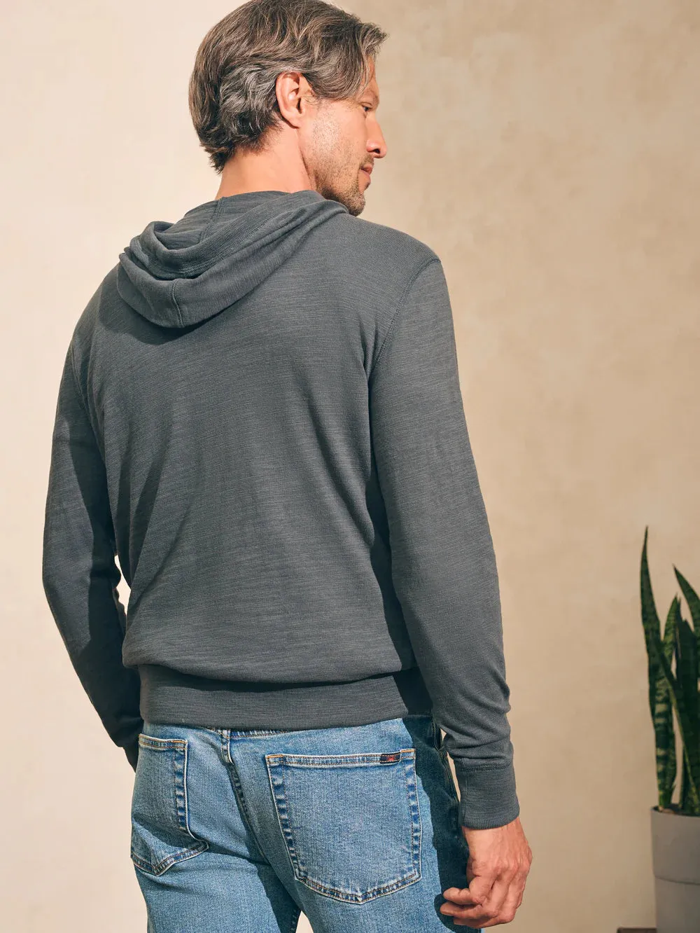 Sunwashed Slub Hoodie - Graphite