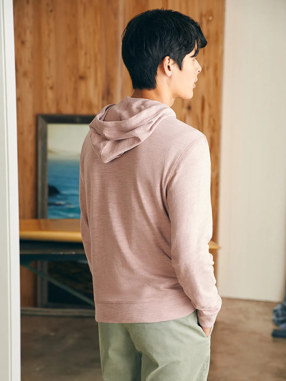 Sunwashed Slub Hoodie - Spring Quartz