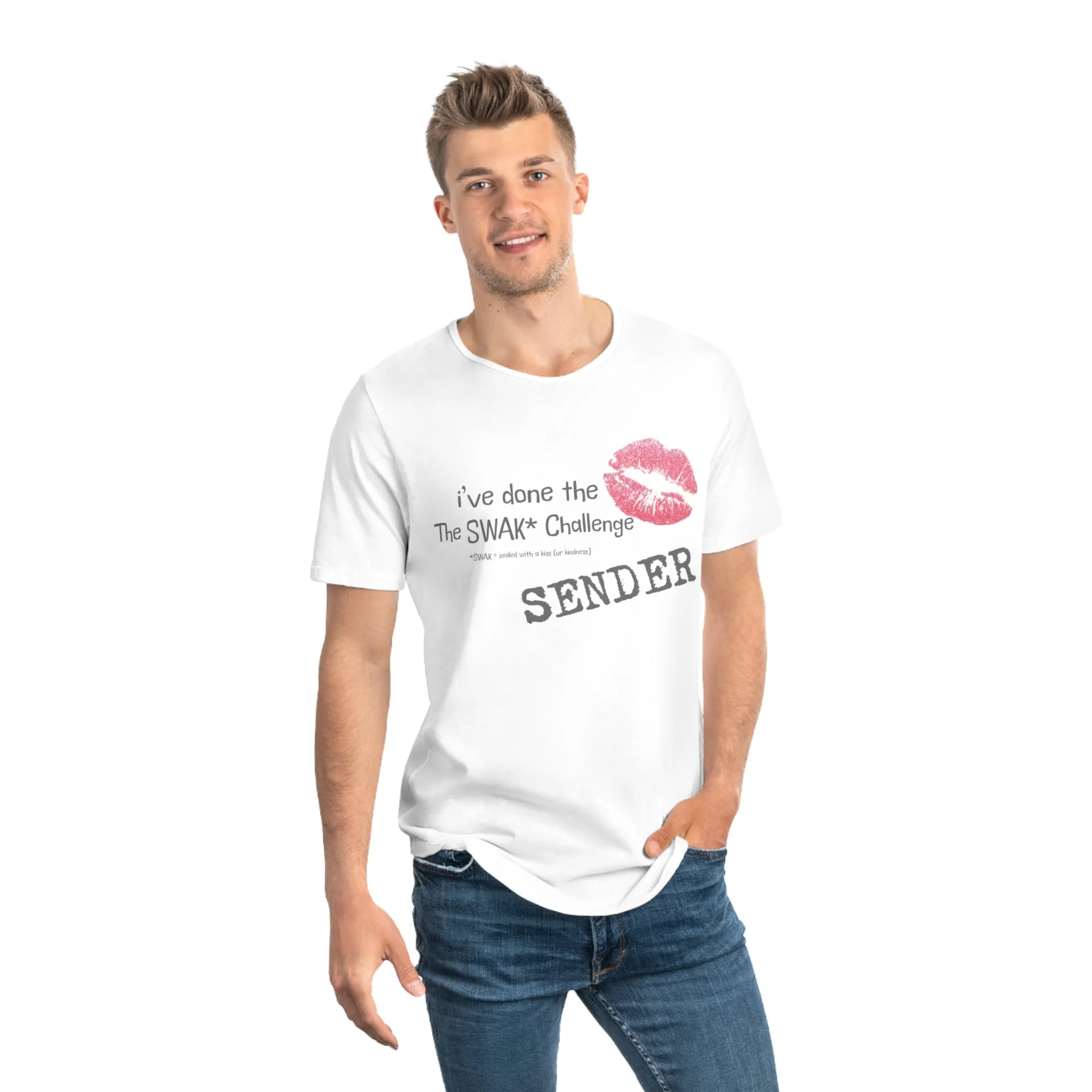 SWAK Challenge Curved Hem T-Shirt (Sender)