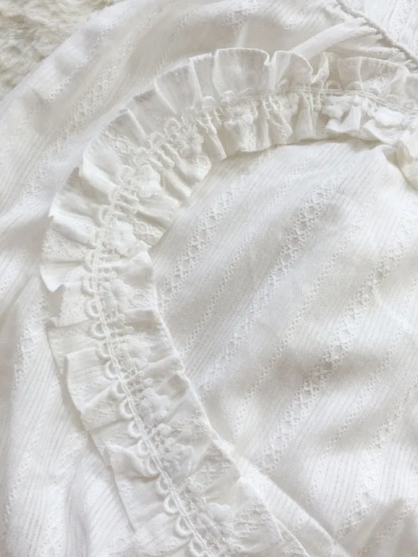 Sweet Lolita Bloomers Jacquard Loose White Lolita Shorts