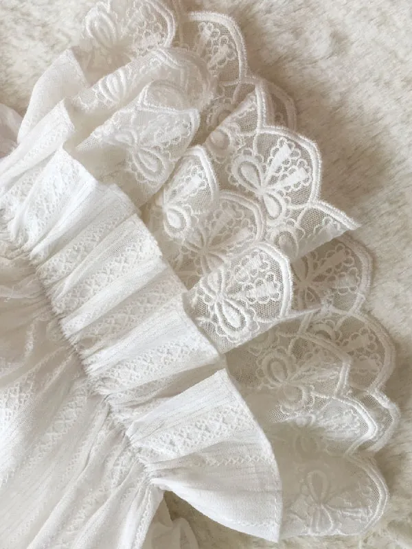 Sweet Lolita Bloomers Jacquard Loose White Lolita Shorts