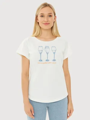 T-Shirt Die Kluegere Off White | Derbe