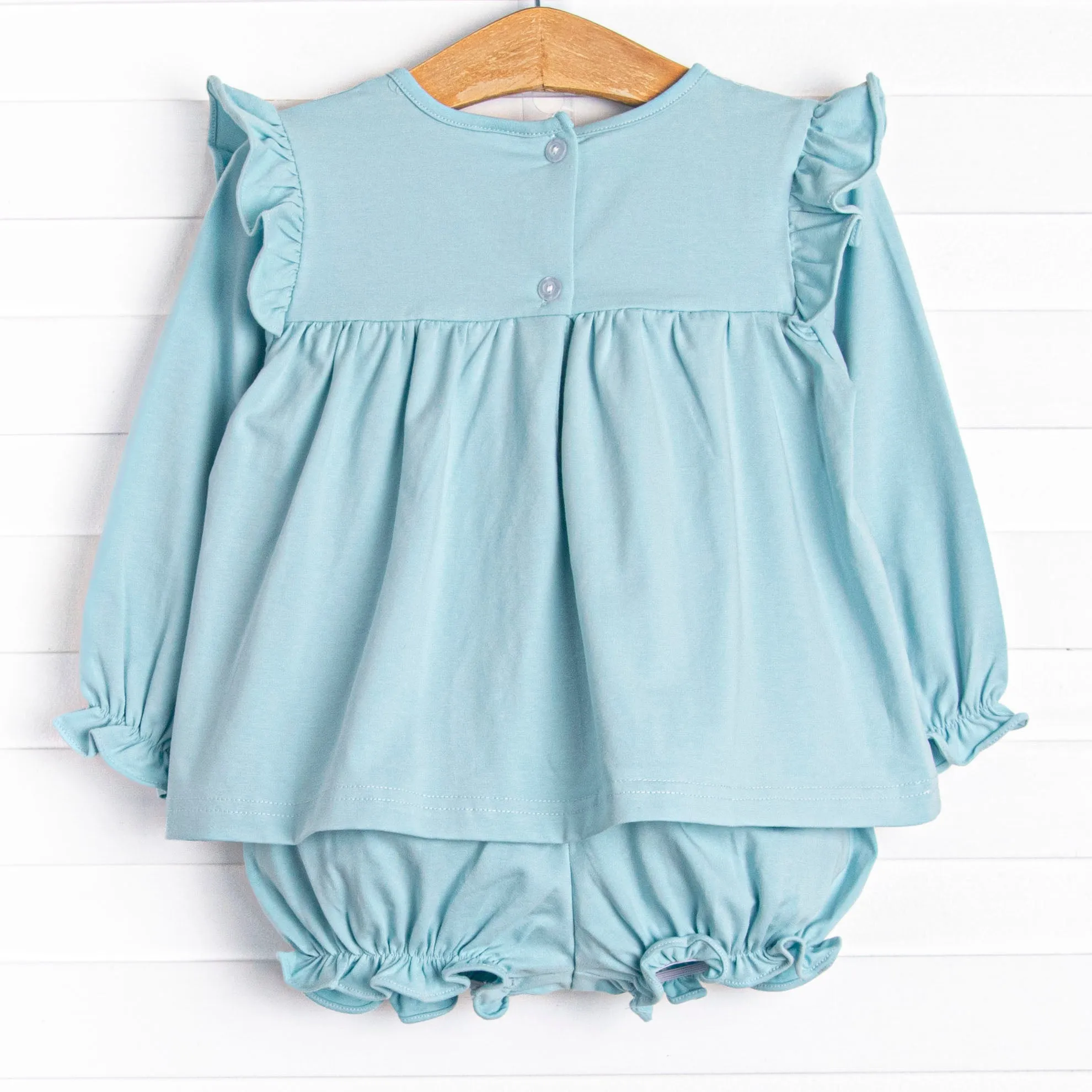 Tahoe Teal Bloomer Set, Blue