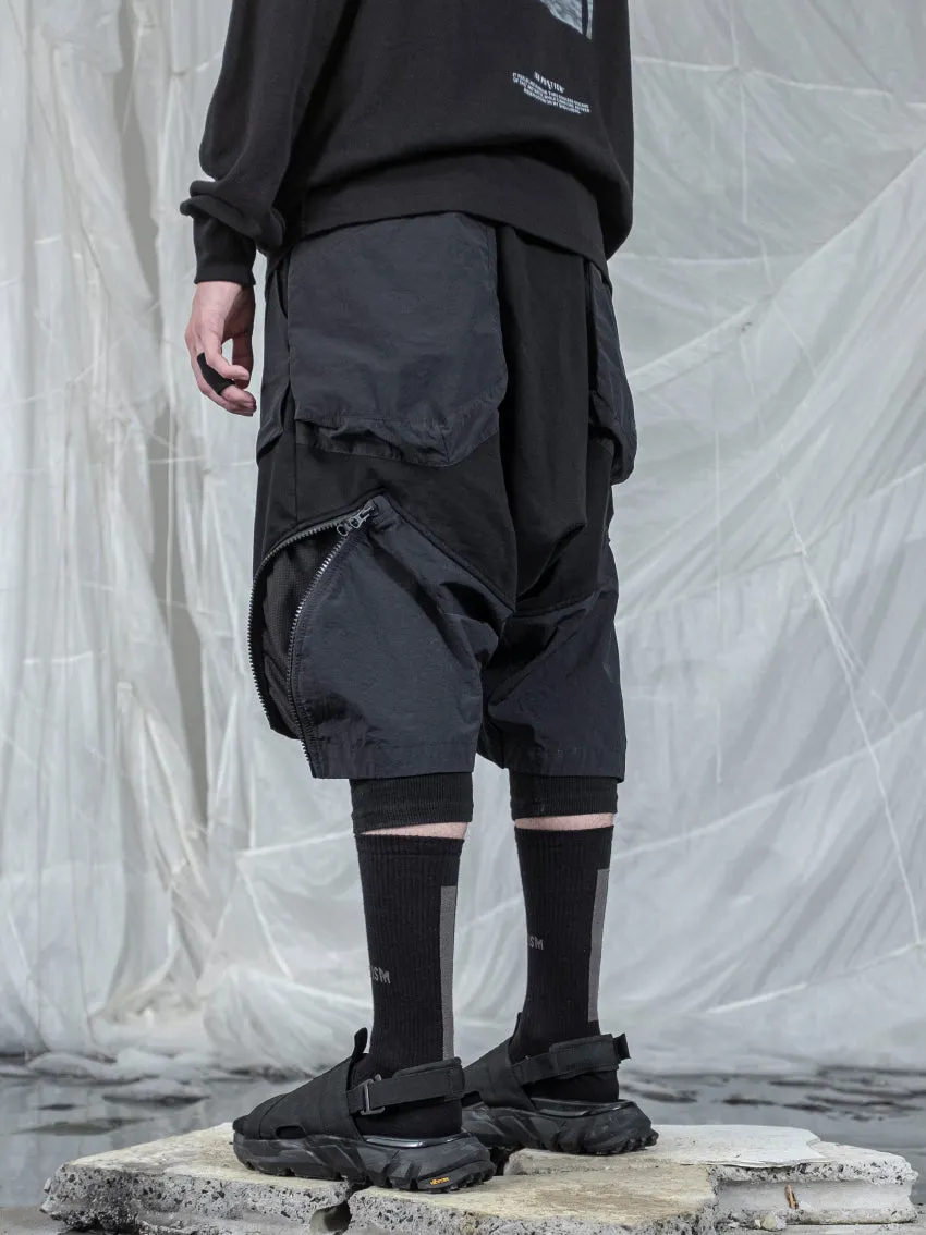 TBN Side Zipper Loose Shorts