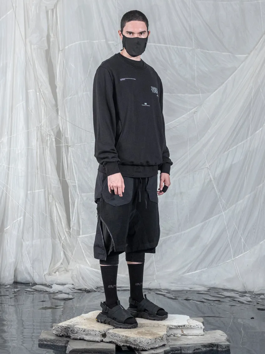 TBN Side Zipper Loose Shorts