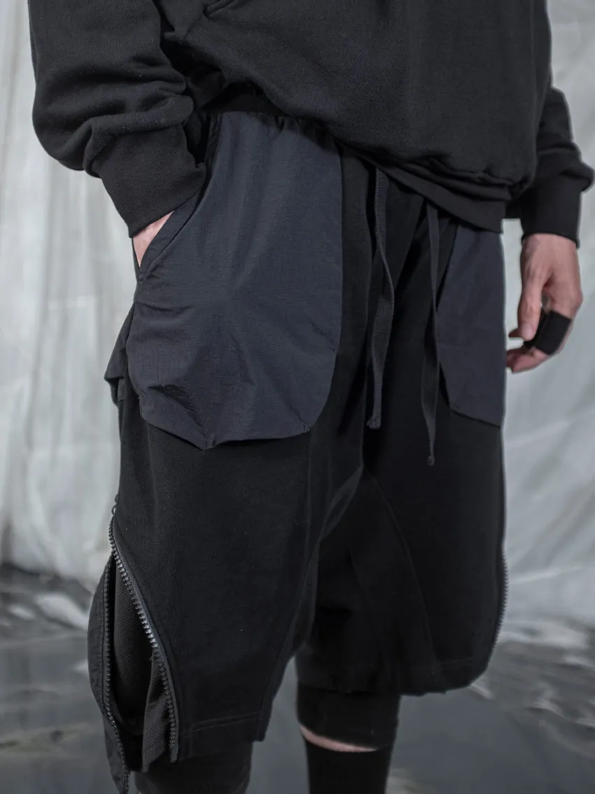 TBN Side Zipper Loose Shorts