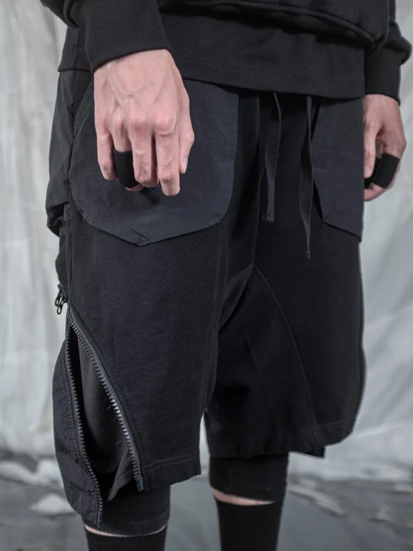 TBN Side Zipper Loose Shorts