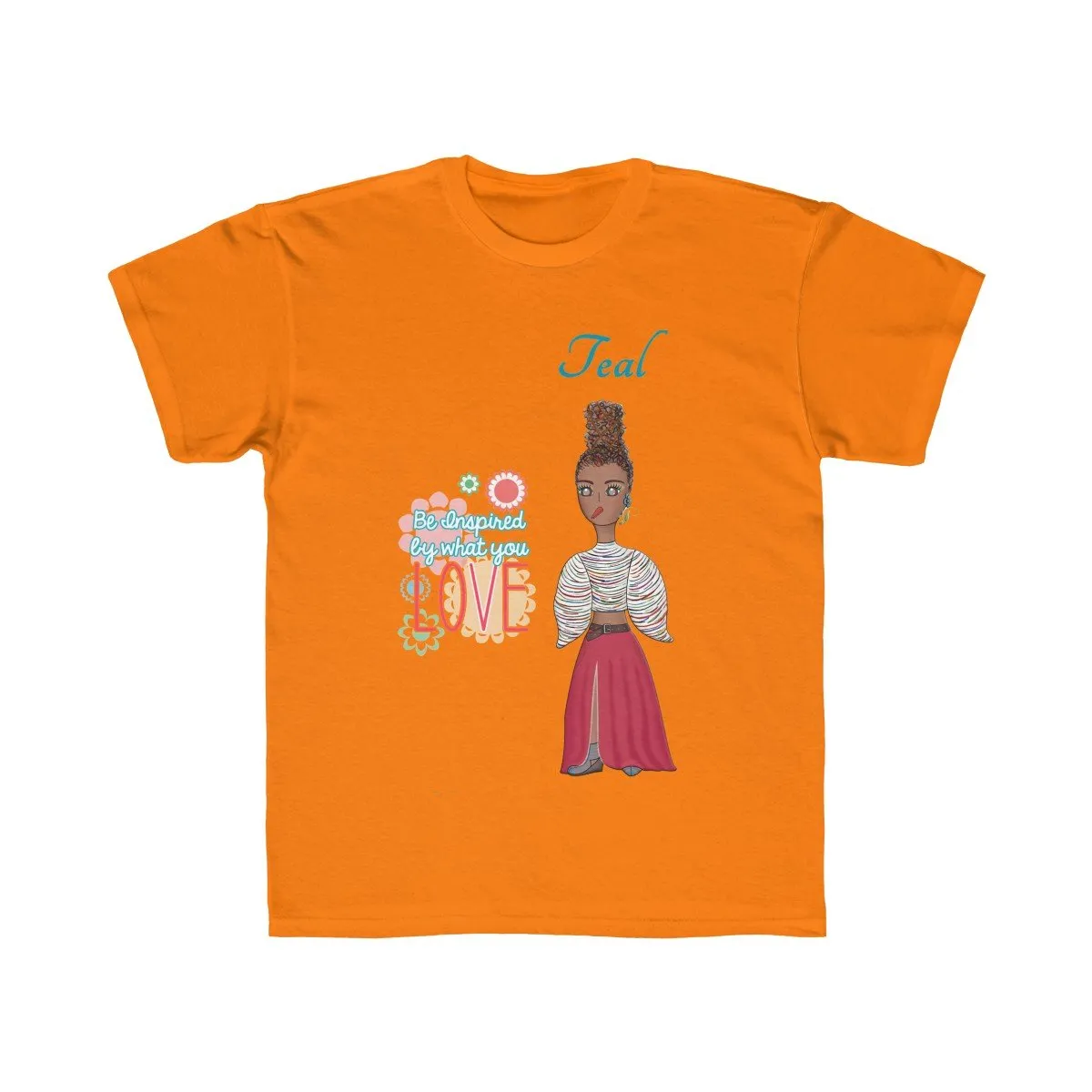 Teal Kids Regular Fit Tee