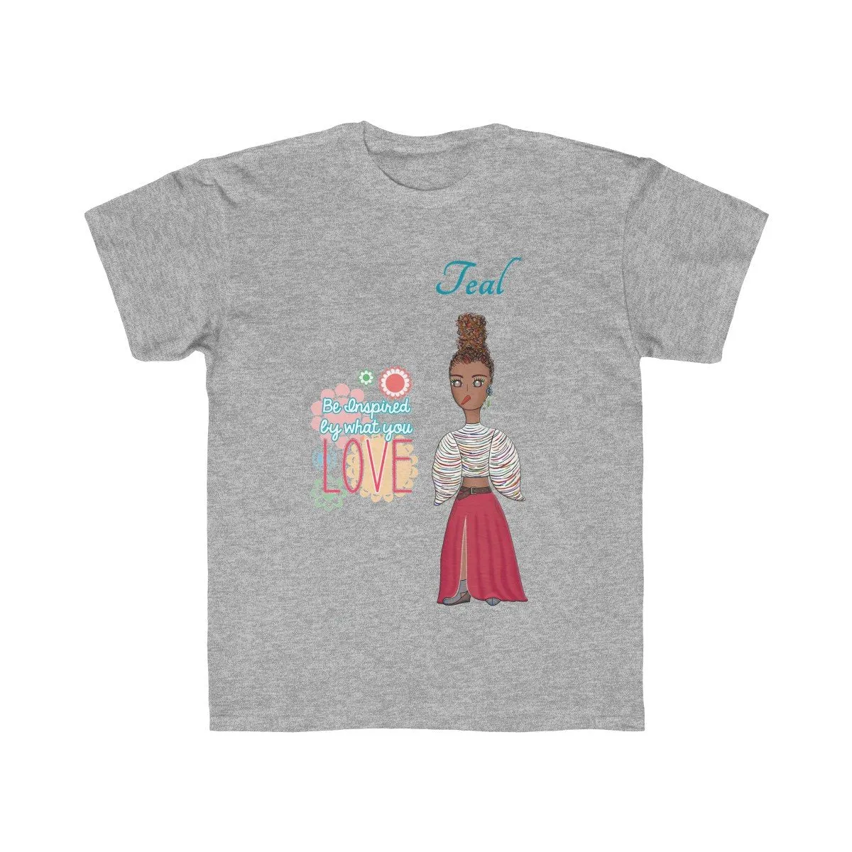 Teal Kids Regular Fit Tee