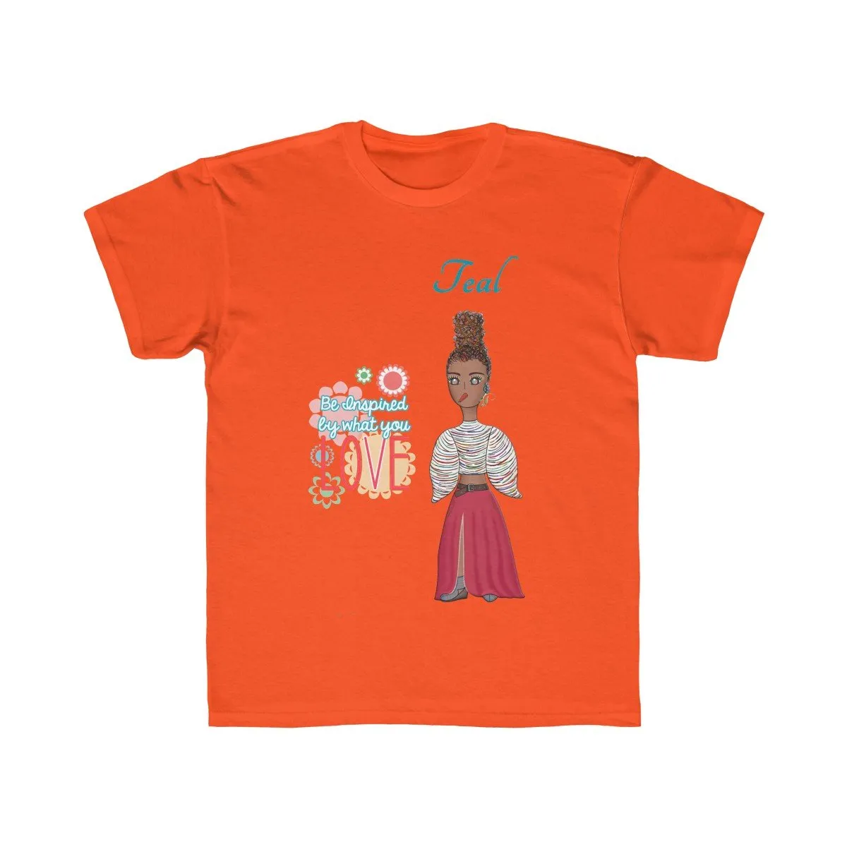 Teal Kids Regular Fit Tee