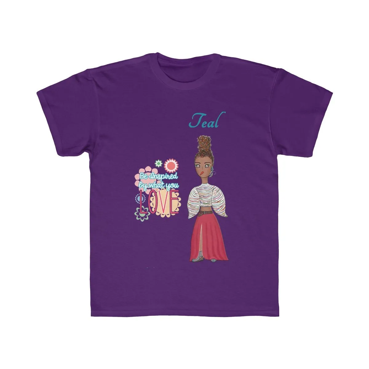 Teal Kids Regular Fit Tee