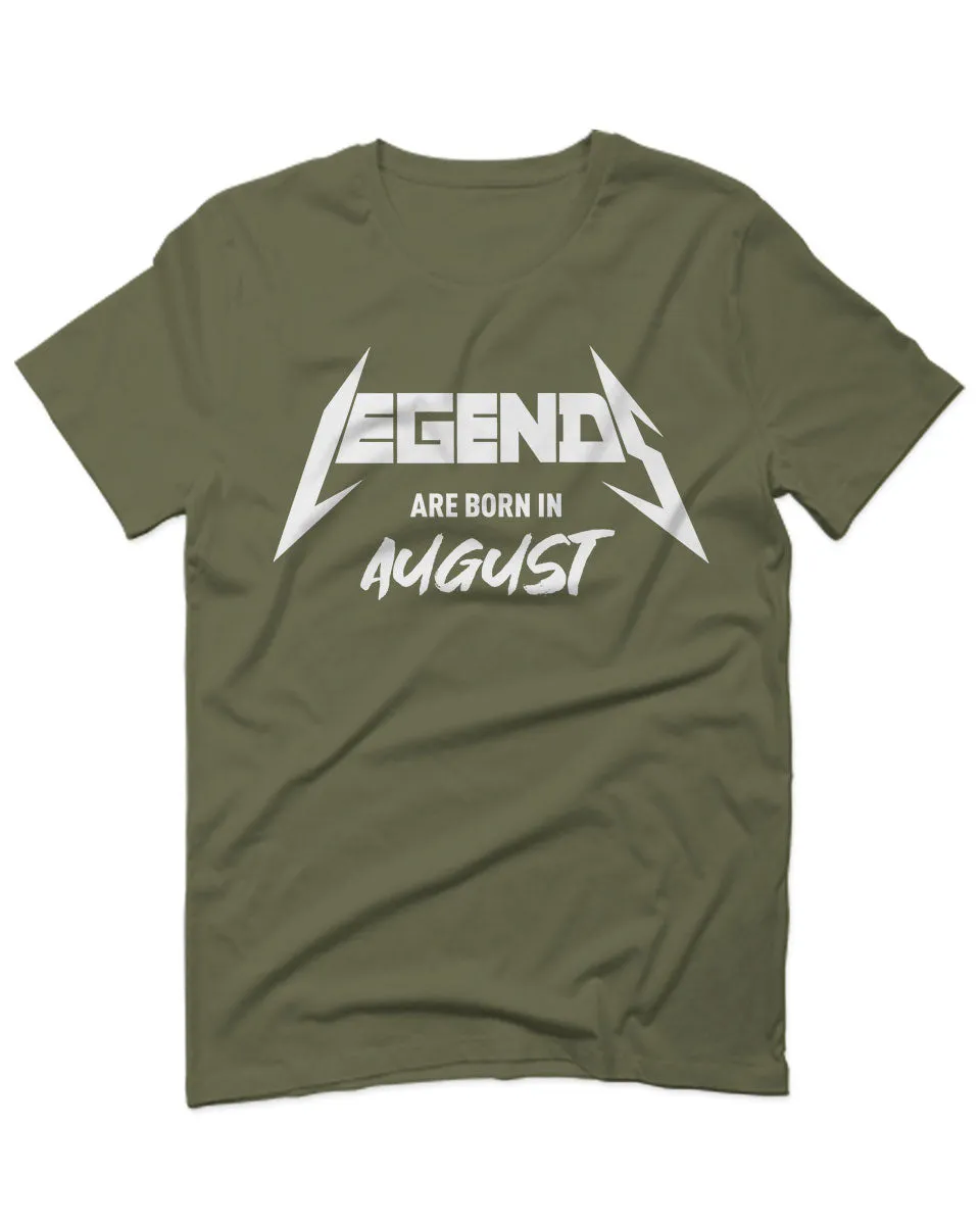 The Best Birthday Gift Legends are Born in August For men T Shirt