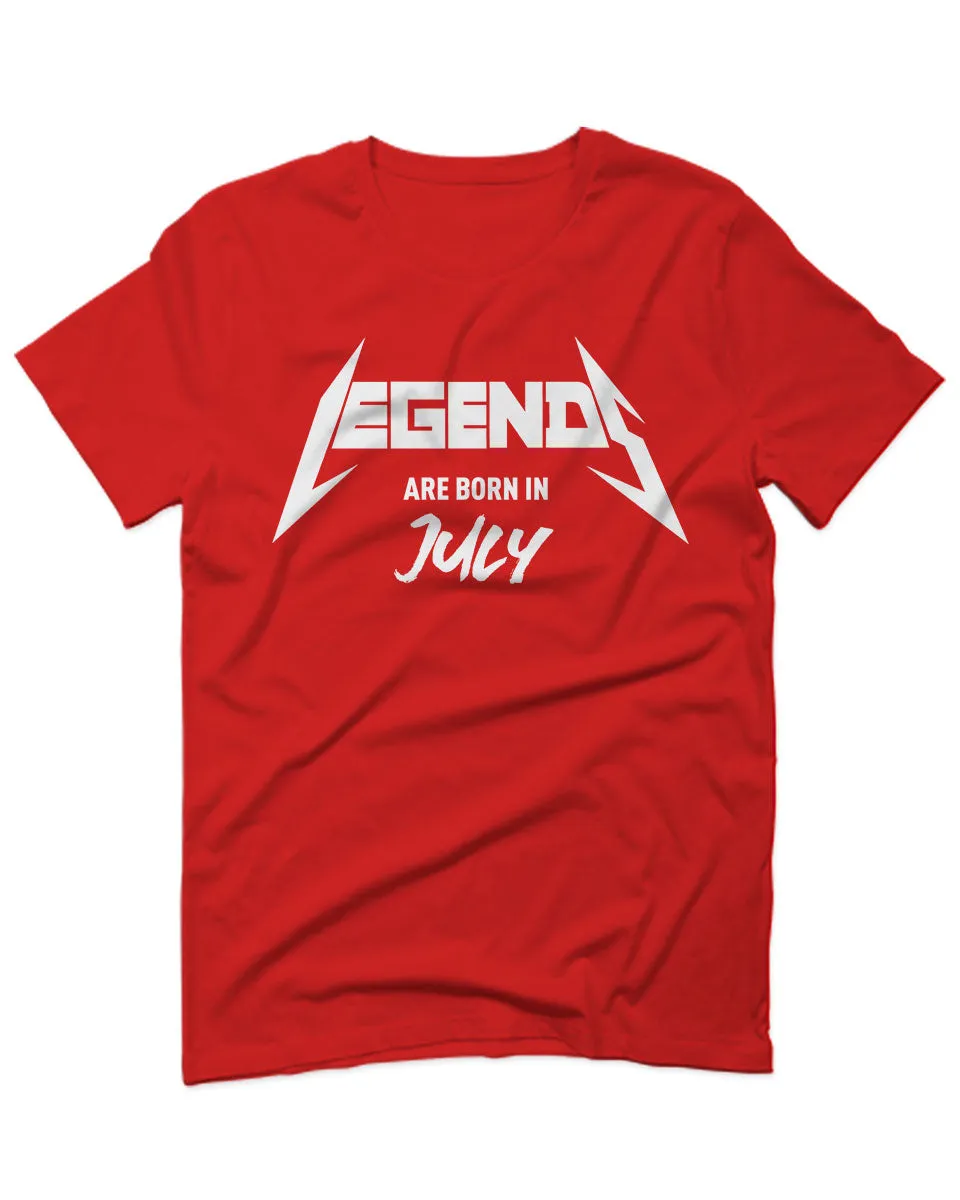 The Best Birthday Gift Legends are Born in July For men T Shirt