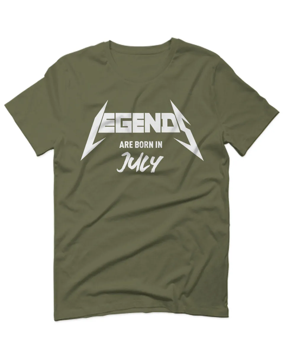 The Best Birthday Gift Legends are Born in July For men T Shirt