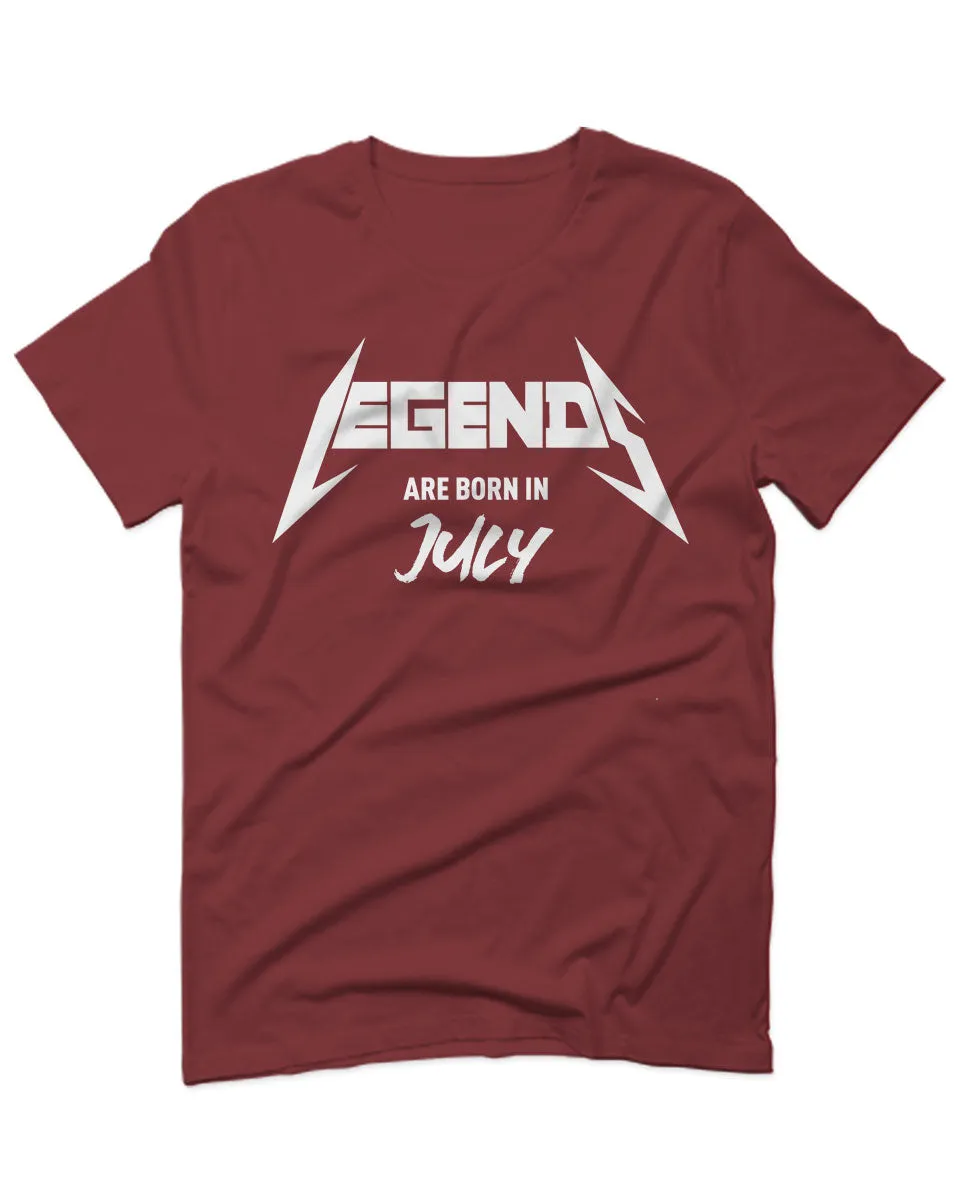 The Best Birthday Gift Legends are Born in July For men T Shirt