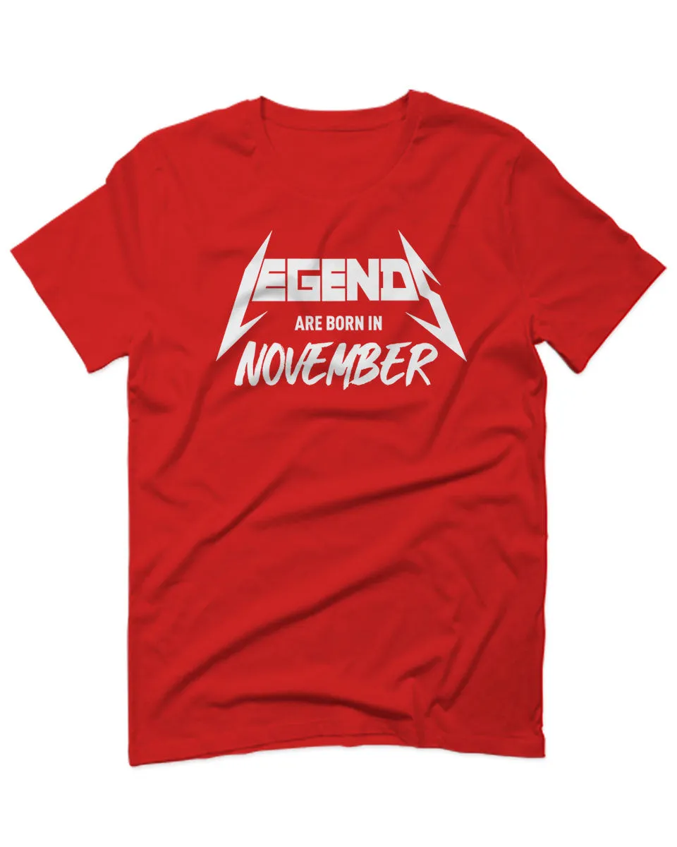 The Best Birthday Gift Legends are Born in November For men T Shirt