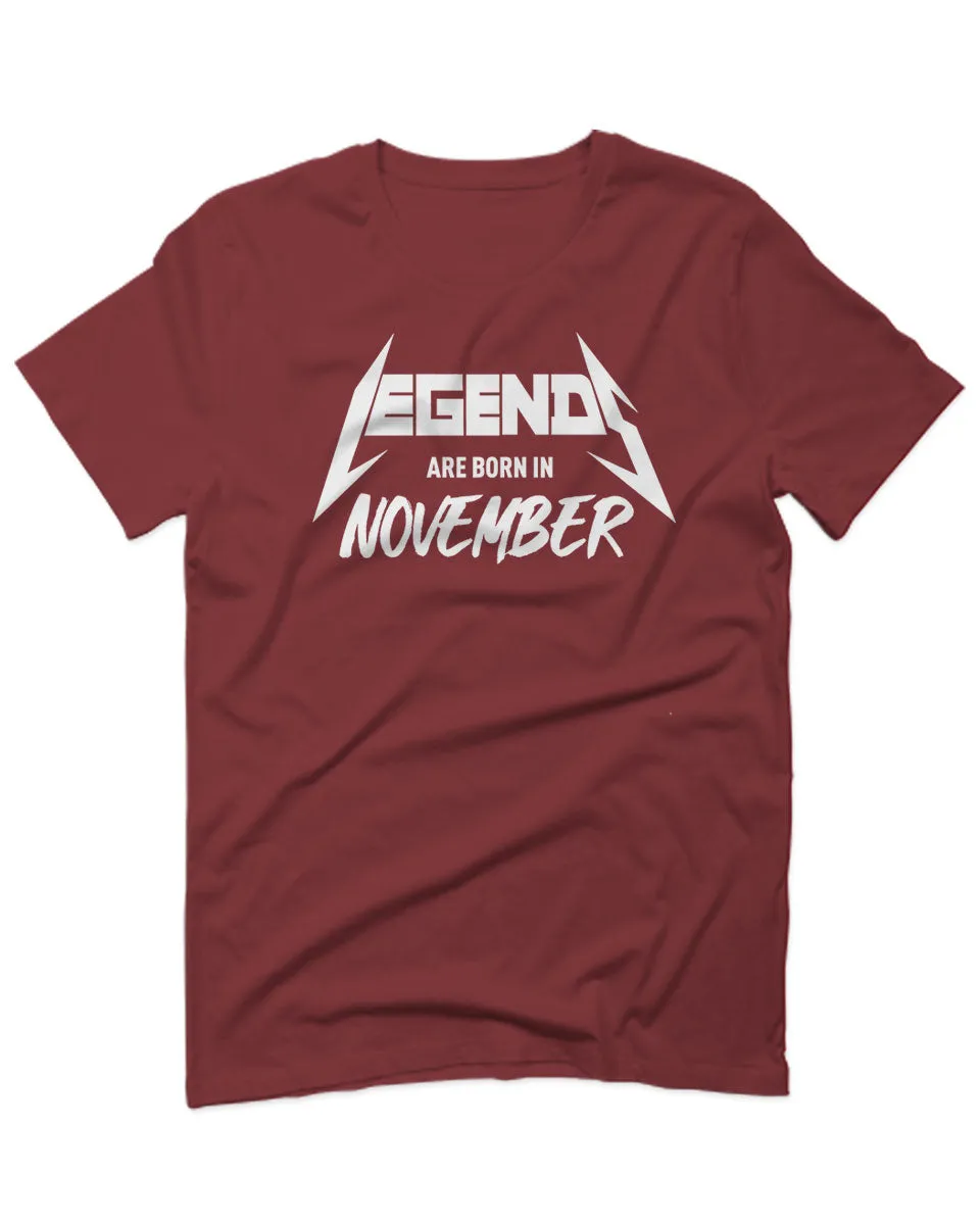 The Best Birthday Gift Legends are Born in November For men T Shirt