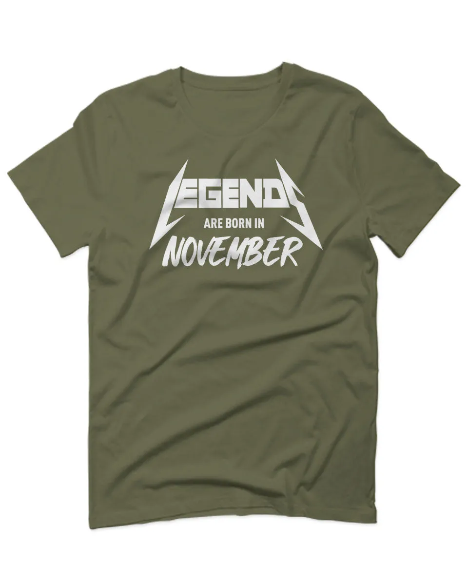 The Best Birthday Gift Legends are Born in November For men T Shirt