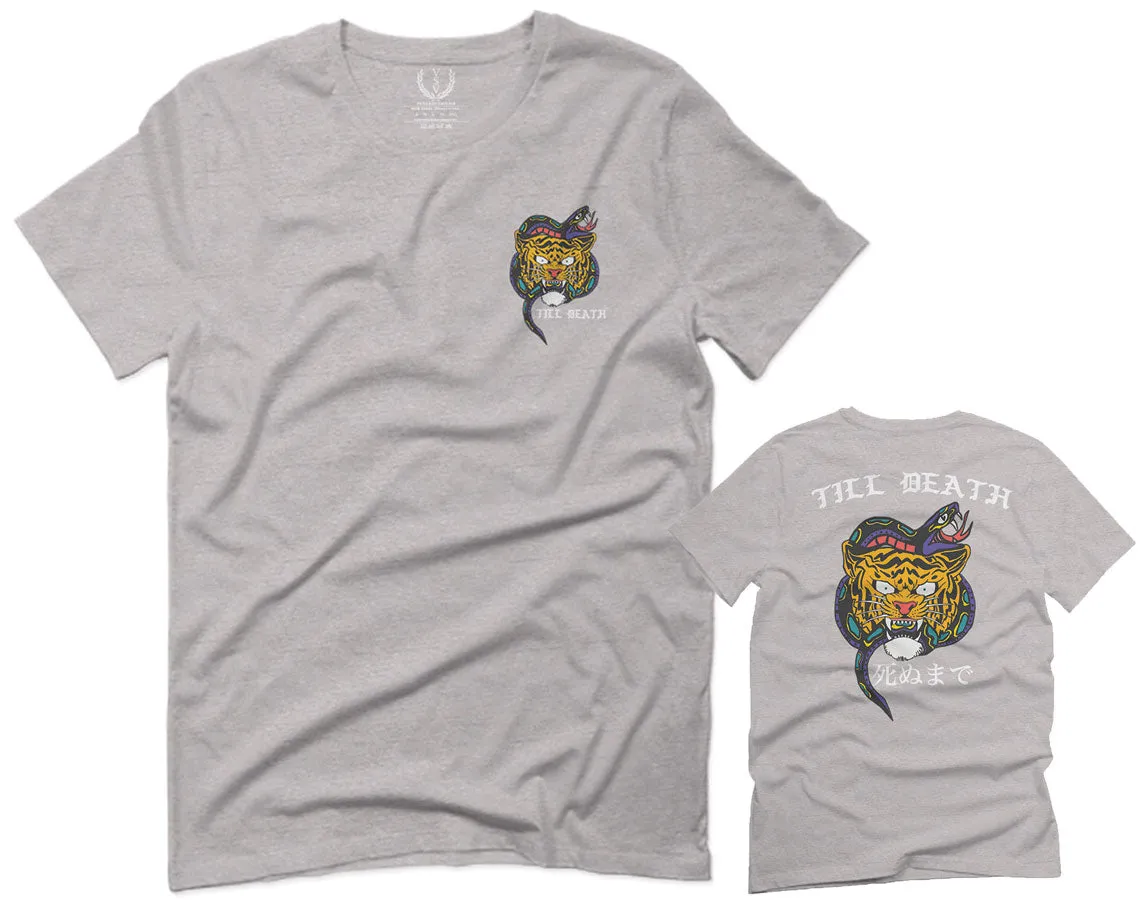 Tiger Graphic Traditional Japanese Till Death Good Vibes Obei Society For men T Shirt