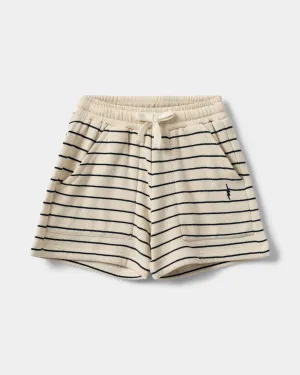 TIMOSB SHORTS - Antique White w Blue