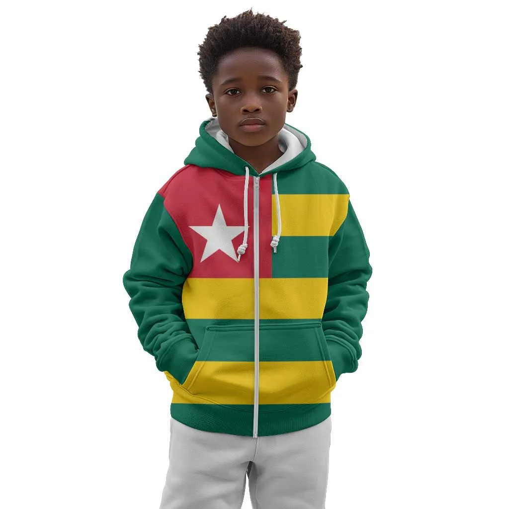 Togolese Independence Day Kid Hoodie Flag Style LT15