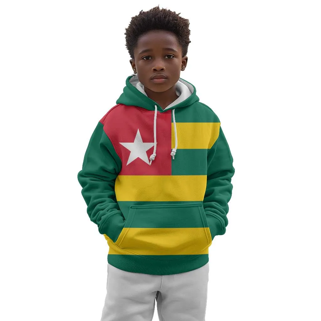 Togolese Independence Day Kid Hoodie Flag Style LT15
