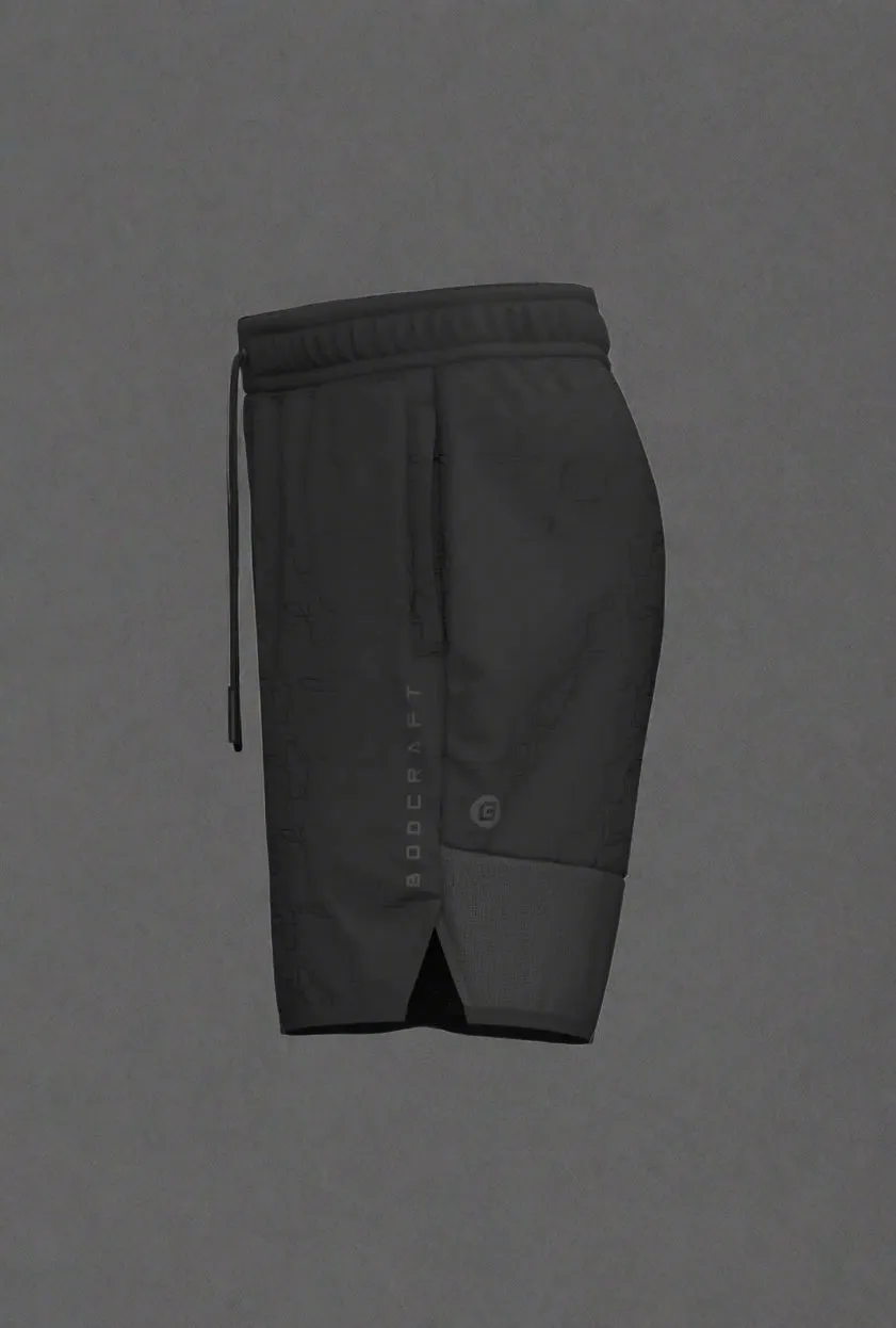 Total War Endgame Graphic Print SweatShort - Midnight Black